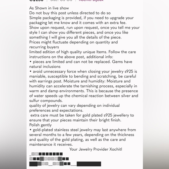 Bar gold Necklace - Picture 5 of 5